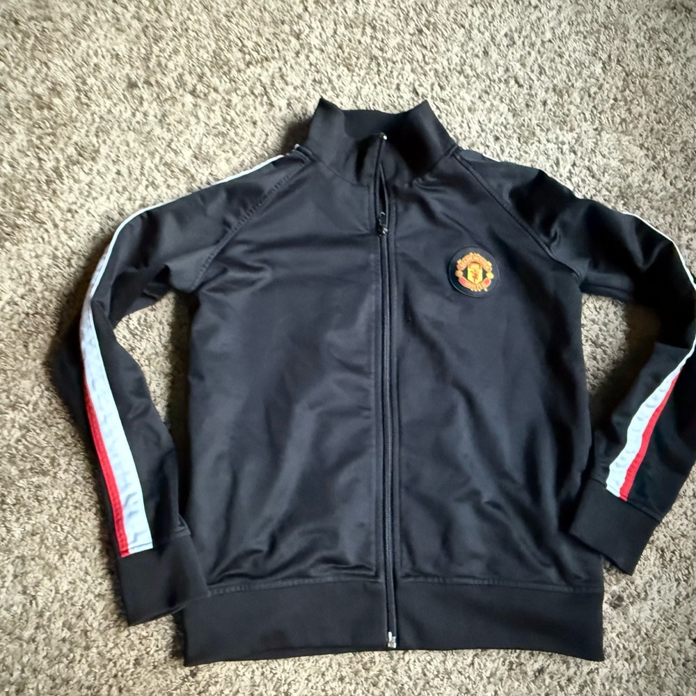 Manchester United Football Club Soccer Official Track Jacket Youth Large